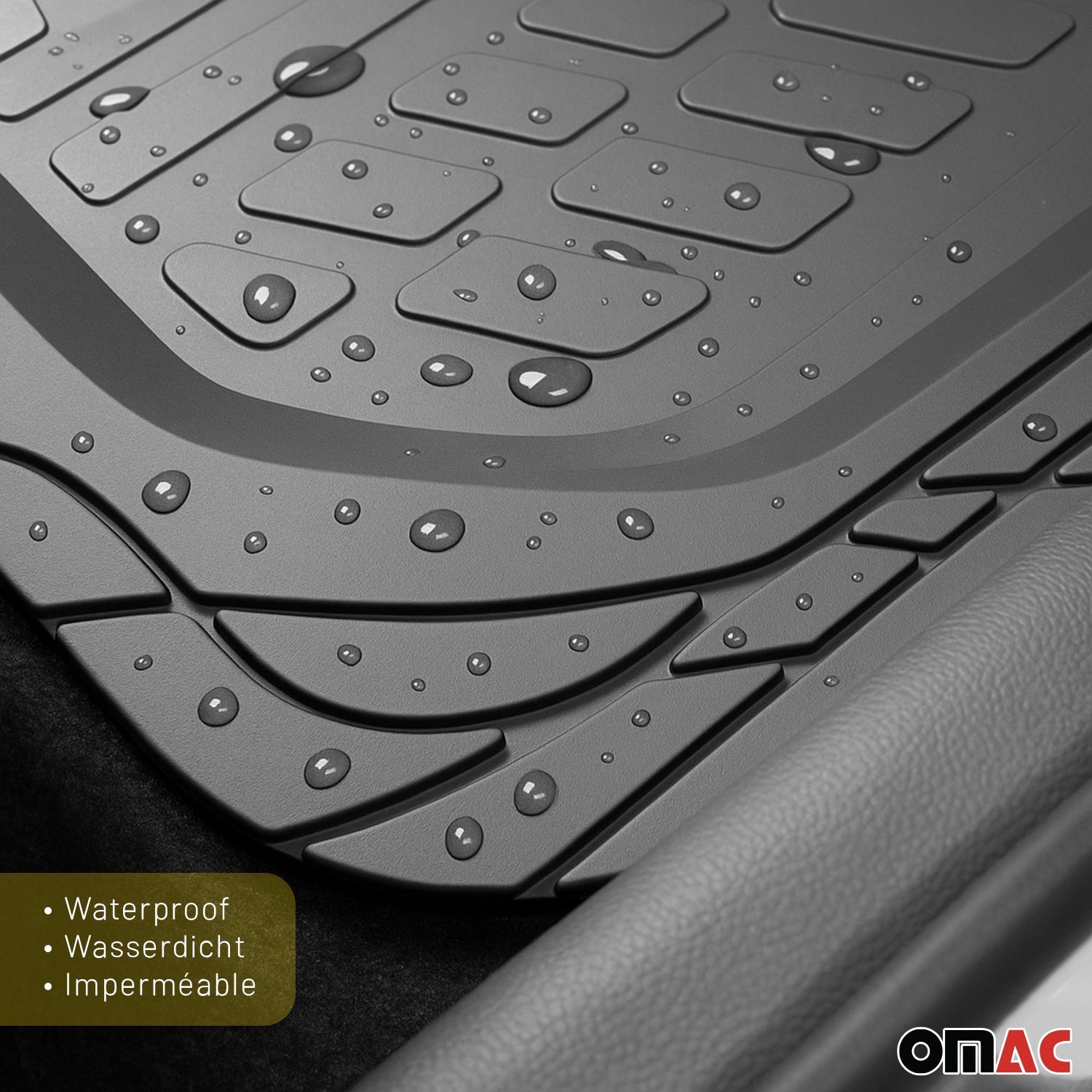 Kia Soul EV Semi-Custom fit Floor Mats Liner All Weather 3D Black Waterproof 4Pcs