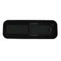 RV Window Teardrop Horizontal Sliding Right Vent Glass 31.4" x 10.6" Black