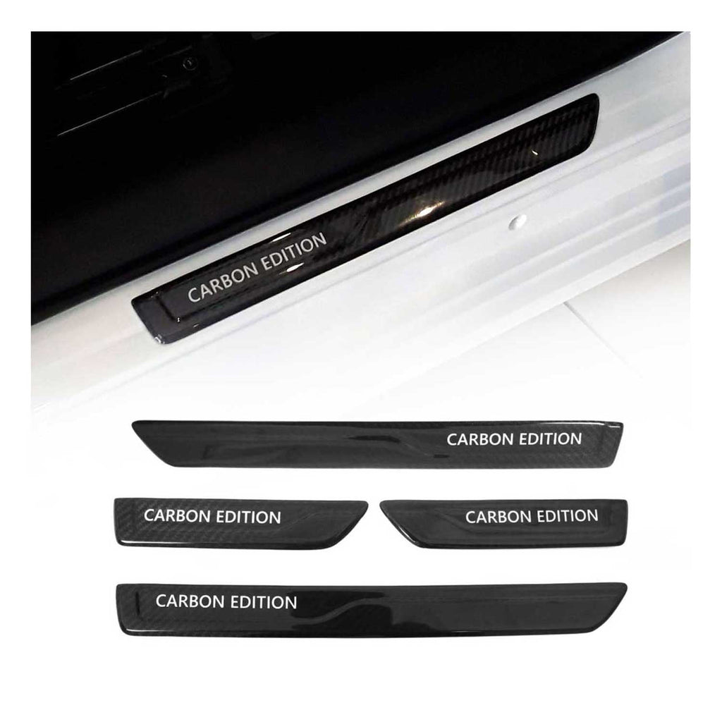 Infiniti Door Sill Scuff Plate Scratch Protector Carbon Fiber Edition 4 Pcs