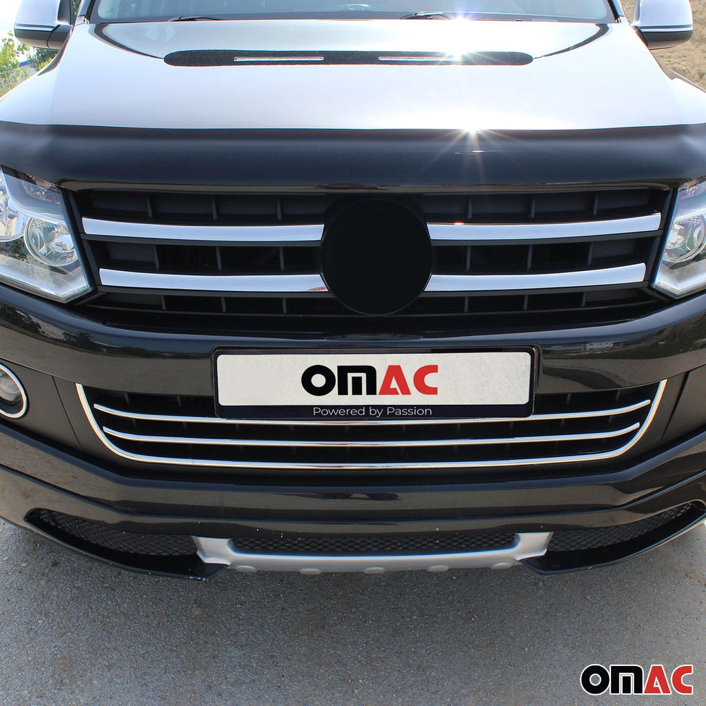 2010-2016 VW Amarok Front Bumper Grill Trim Molding Stainless Steel Silver 1 Pc