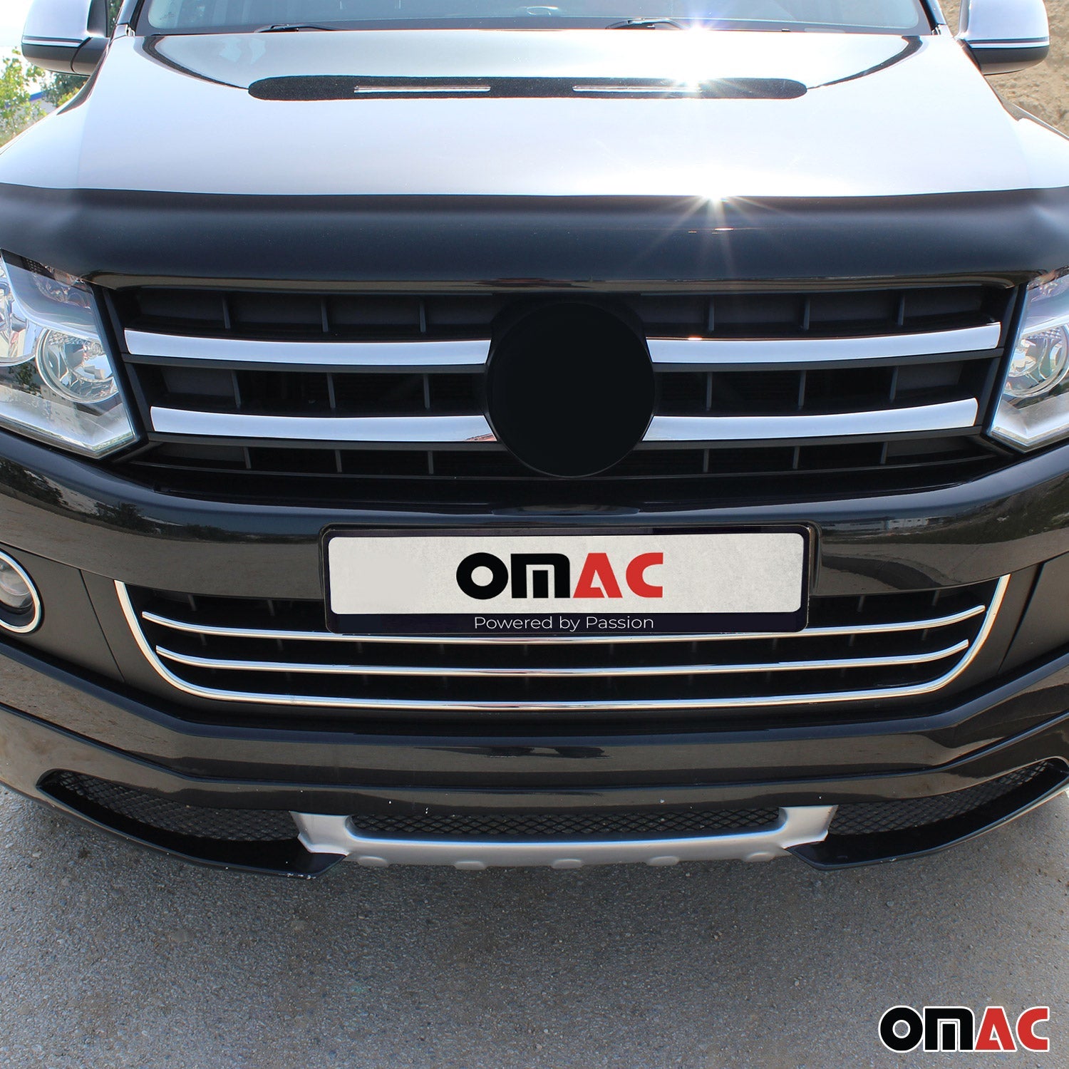2010-2016 VW Amarok Front Bumper Grill Trim Molding Stainless Steel Silver 1 Pc