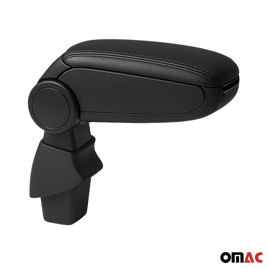 2013-2018 Hyundai i10 Black Center Console Armrest Plastic PU Leather 1Pc