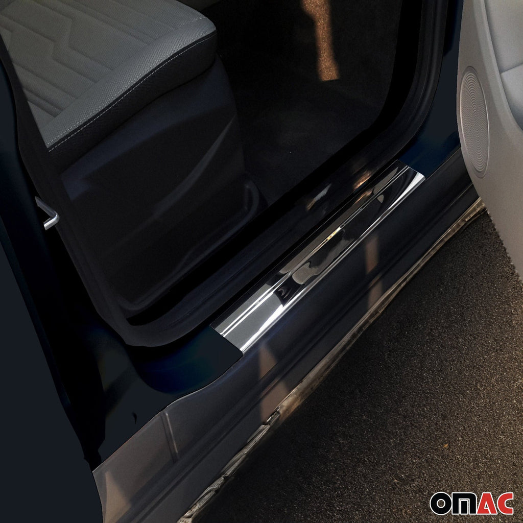 2014-2019 Ford Transit Connect Door Sill Scuff Plate Scratch Protector Stainless Steel