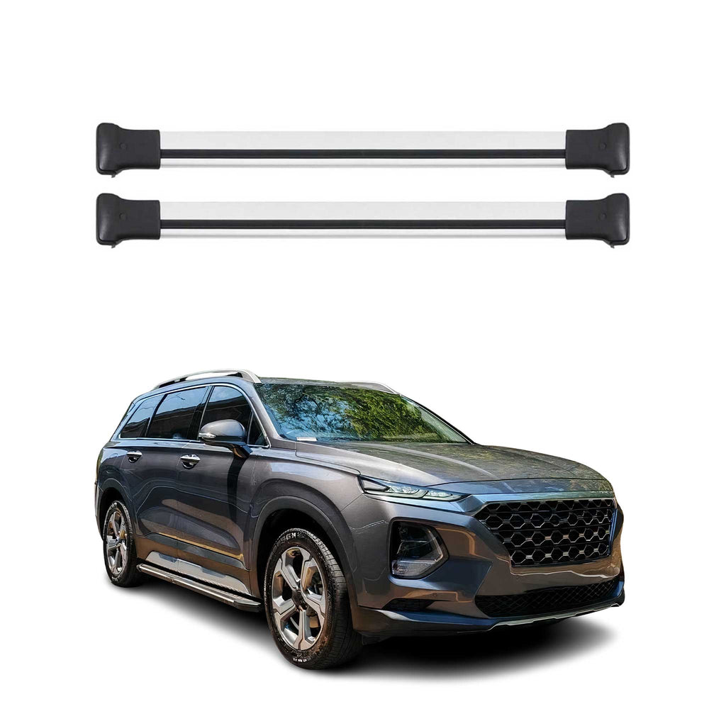 2024-2026 Hyundai Santa Fe Roof Rack Cross Bars Luggage Carrier Gray 2Pcs