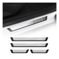 Mercedes C Class Door Sill Scuff Plate Scratch Protector Sport Brushed Stainless Steel 4Pcs