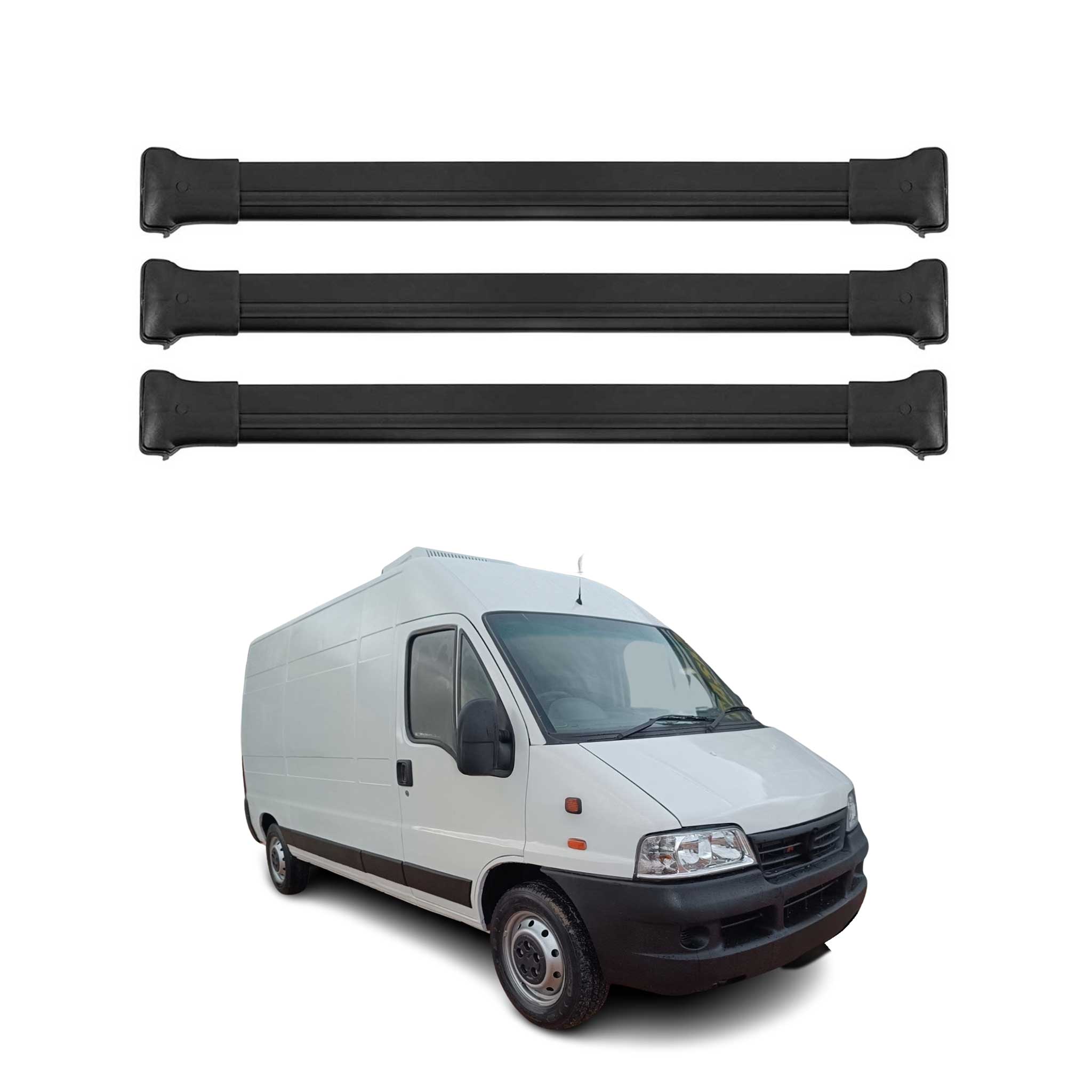 2014-2026 RAM ProMaster Roof Rack Cross Bars 3Pcs Black