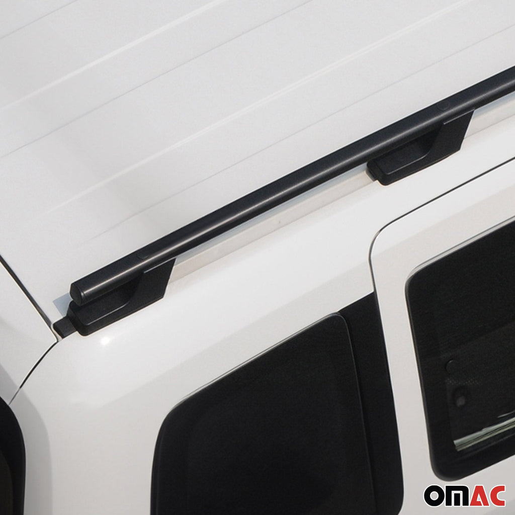 2015-2026 Ford Transit L1 SWB Roof Rack Rails Side Rails Black