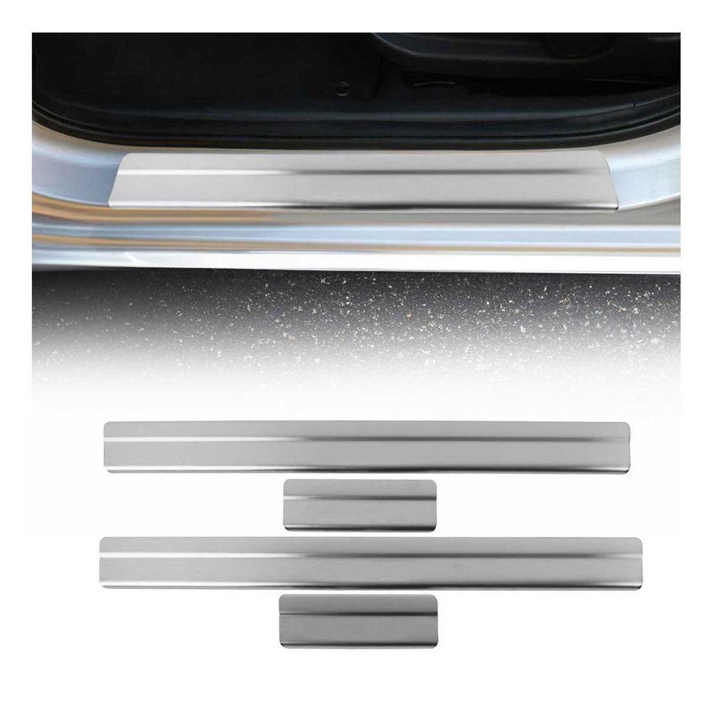 2018-2024 Nissan Kicks Door Sill Scuff Plate Scratch Protector Stainless Steel 4x