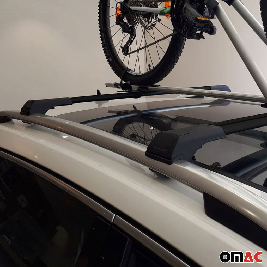 2010-2013 Ford Transit Connect Roof Rack Cross Bars Black