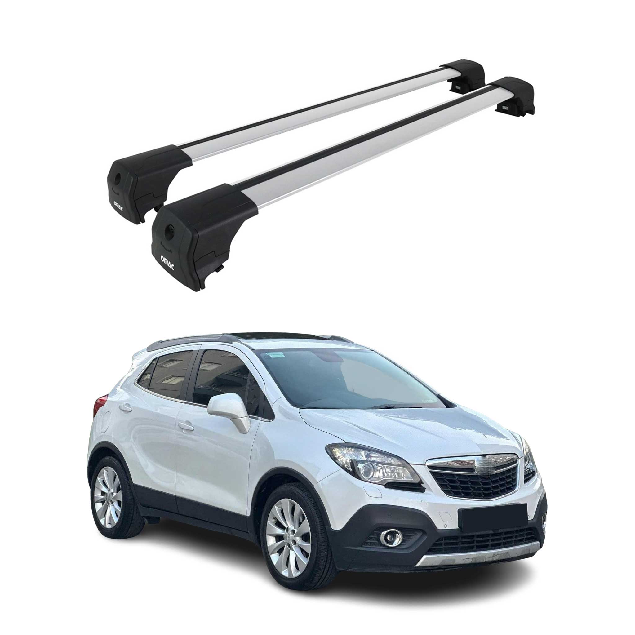 2013-2016 Buick Encore Roof Rack Cross Bars Silver