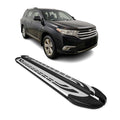 2008-2013 Toyota Highlander Running Boards Side Steps Silver & Black