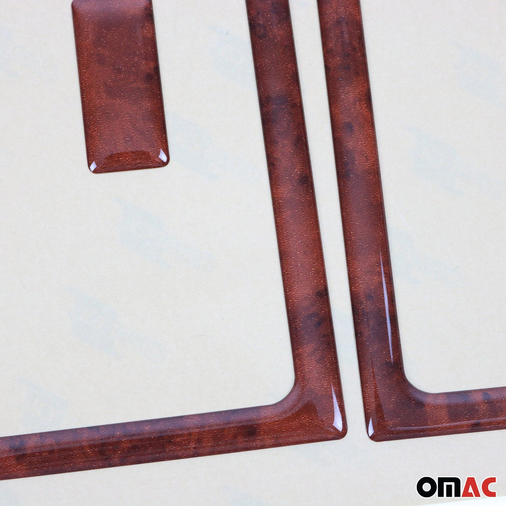 2016-2024 Mercedes Metris Wooden Look Dashboard Console Trim Kit 21Pcs