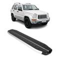 2002-2007 Jeep Liberty Running Boards Side Steps Silver & Black