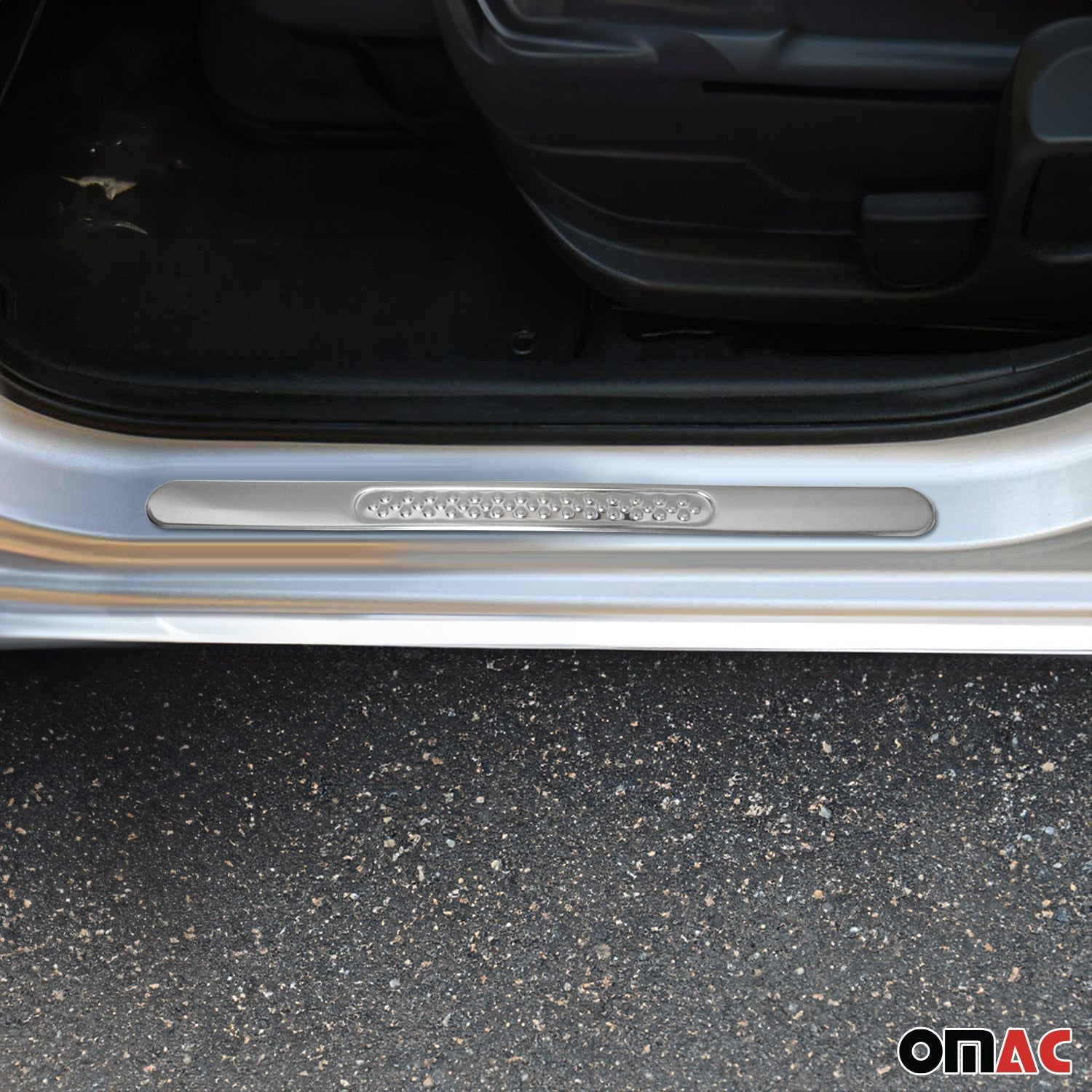 Dodge Nitro Door Sill Scuff Plate Scratch Protector Gloss Stainless Steel Silver 4 Pcs