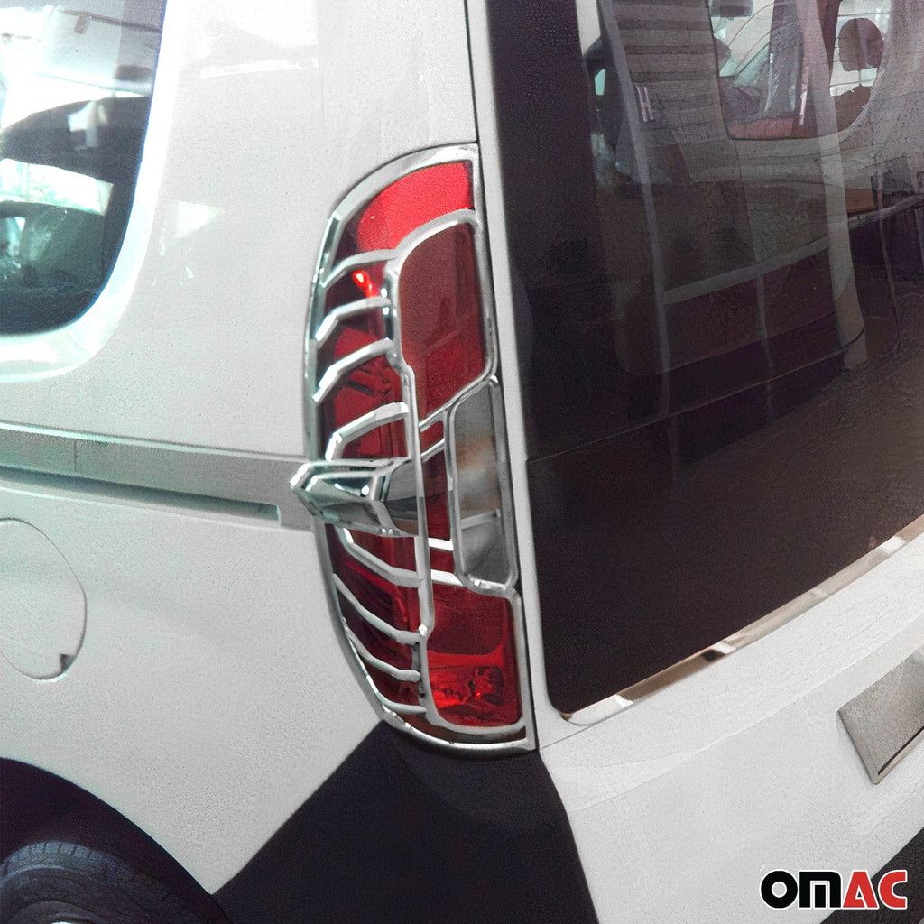 2015-2023 RAM ProMaster City Trunk Tail Light Trim Frame Chrome Silver 2 Pcs