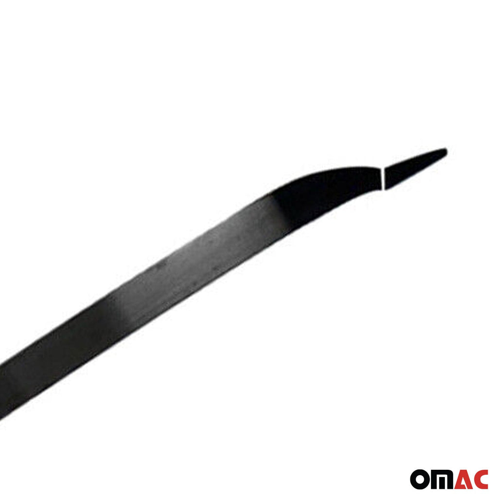 2015-2018 Jeep Renegade Rear Trunk Molding Trim Brushed Steel Dark 3 Pcs