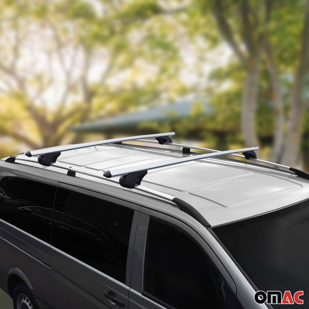 2003-2014 Mercedes Vito W639 L2 Roof Racks & Roof Rack Rails Silver