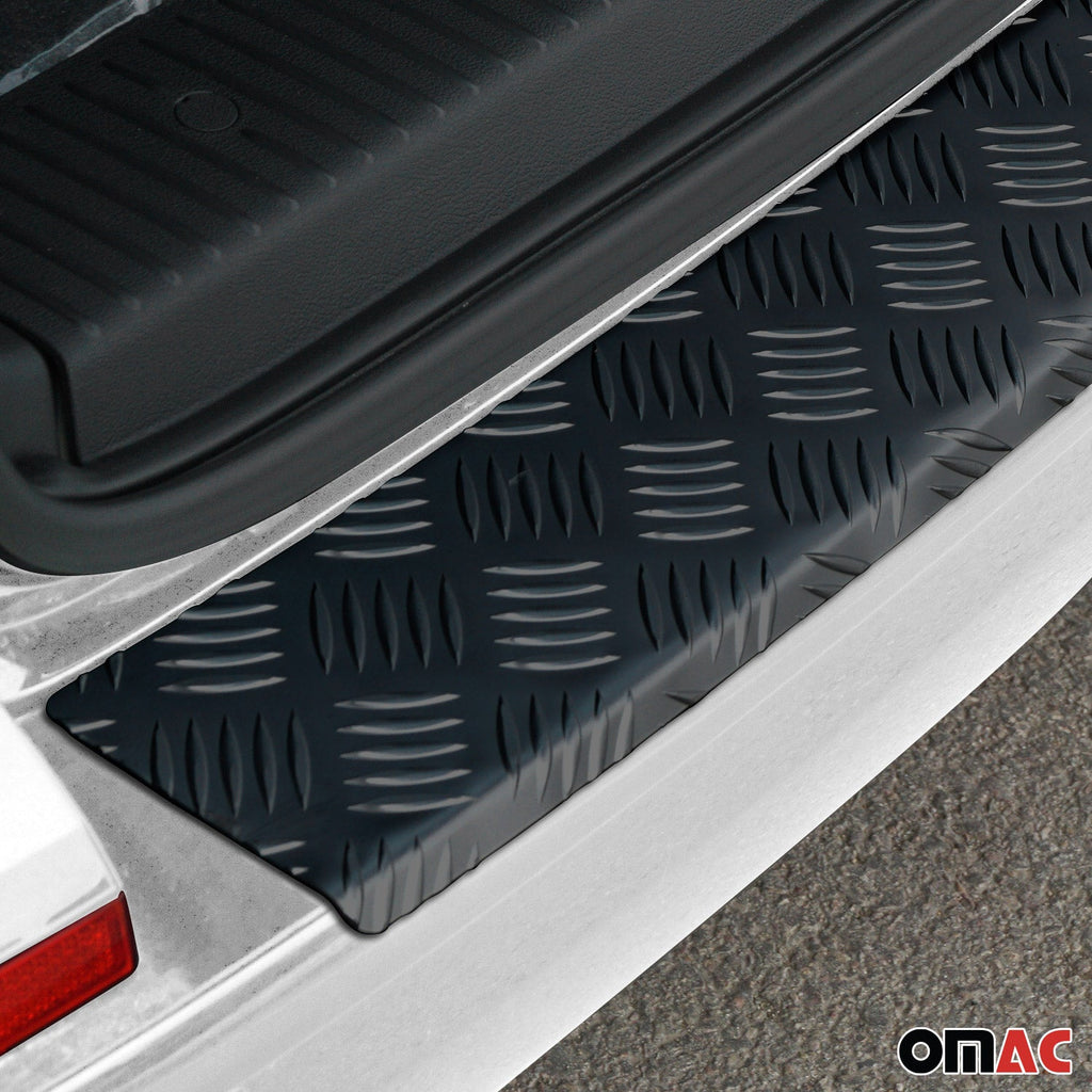 2015-2026 Ford Transit Rear Bumper Sill Cover Protector Aluminium Black