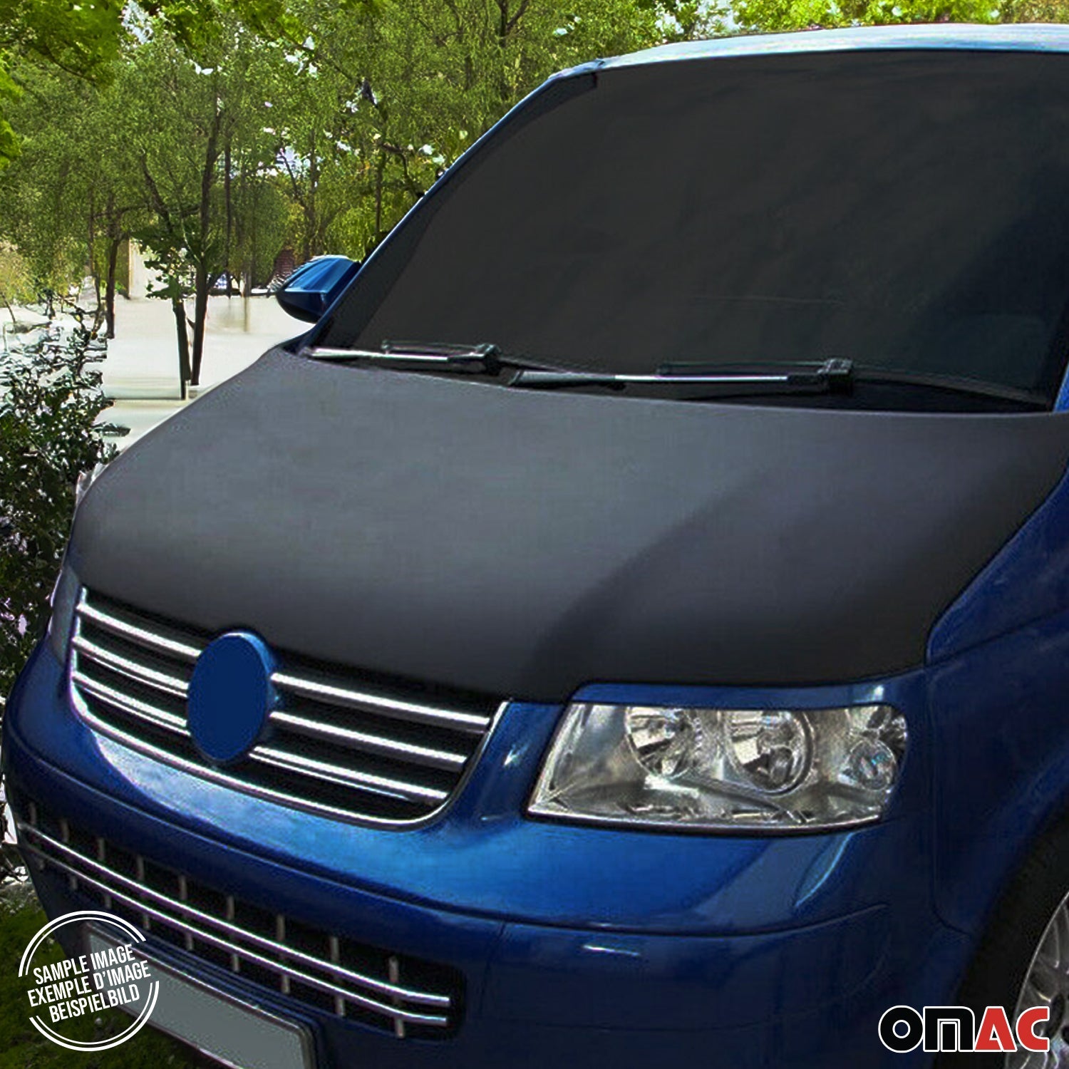 2015-2026 Ford Transit Car Bonnet Mask Hood Bra Black Full Coverage 1 Pc
