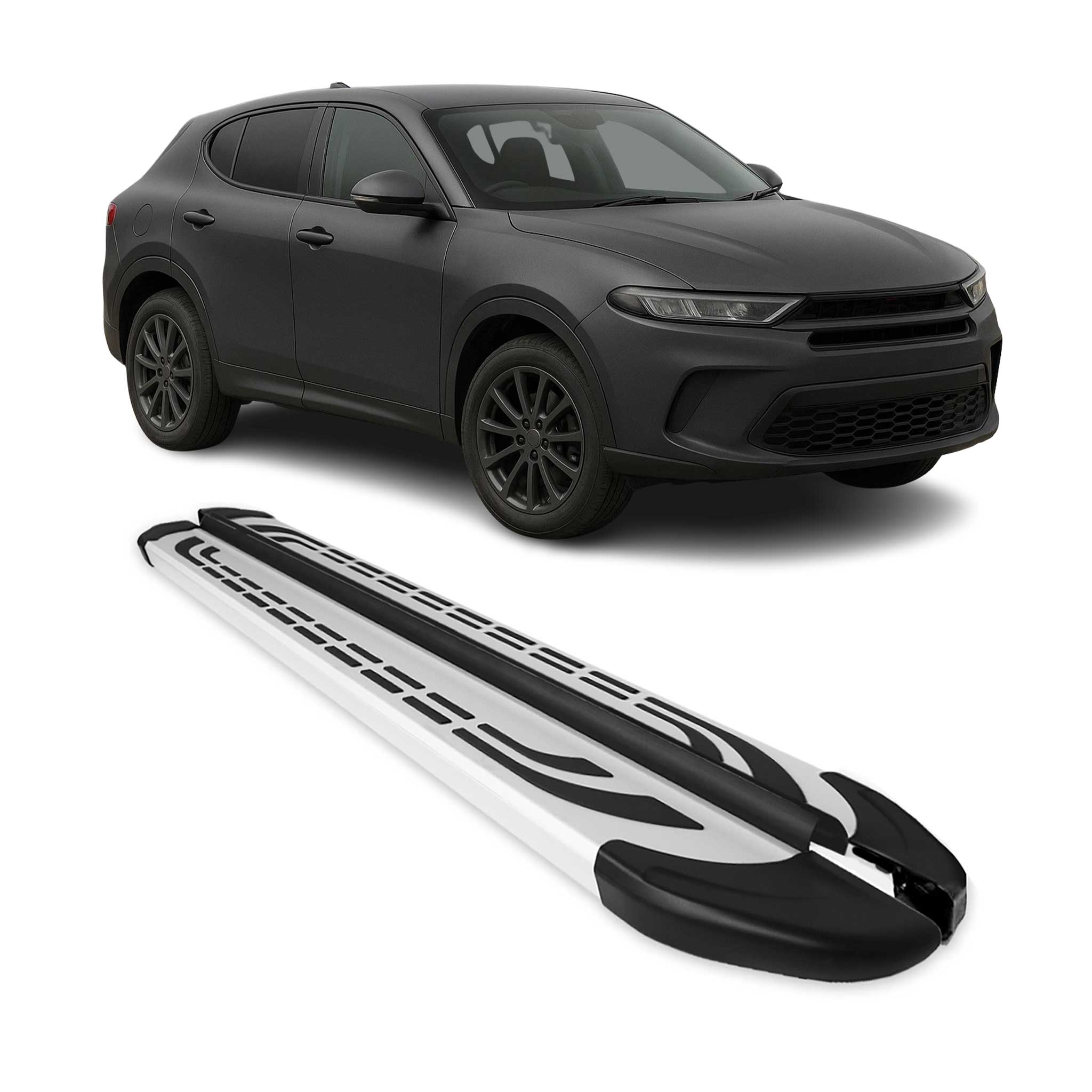 2009-2020 Dodge Journey Running Boards Side Steps Silver