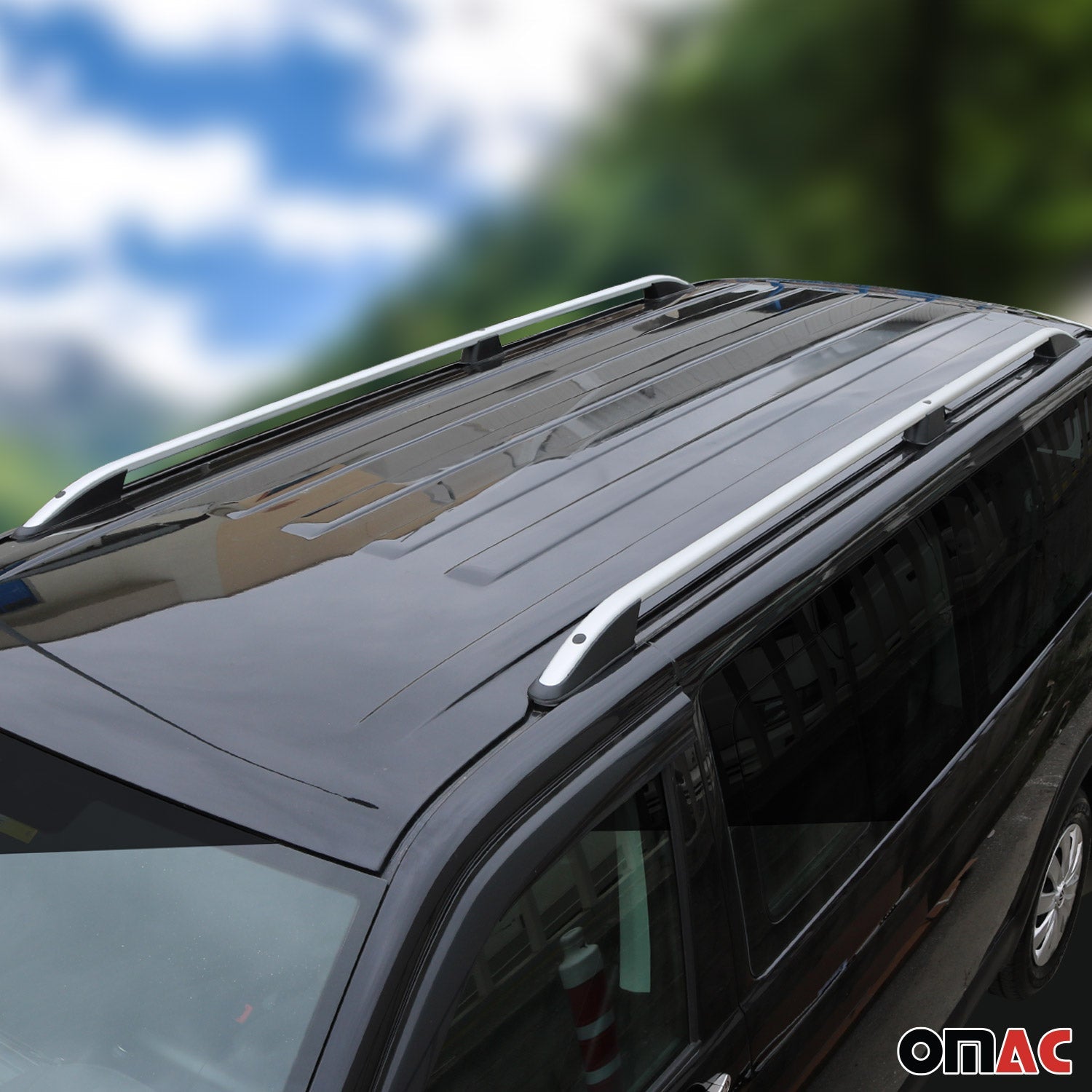2010-2013 Ford Transit Connect L1 Short Roof Rack Rails Side Rails Silver