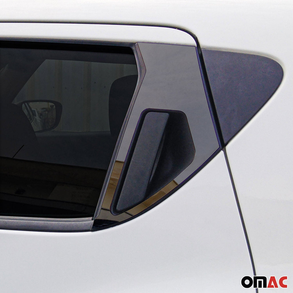 2011-2017 Nissan Juke Window B Pillar Posts Door Trim Cover Stainless Steel Dark 6x