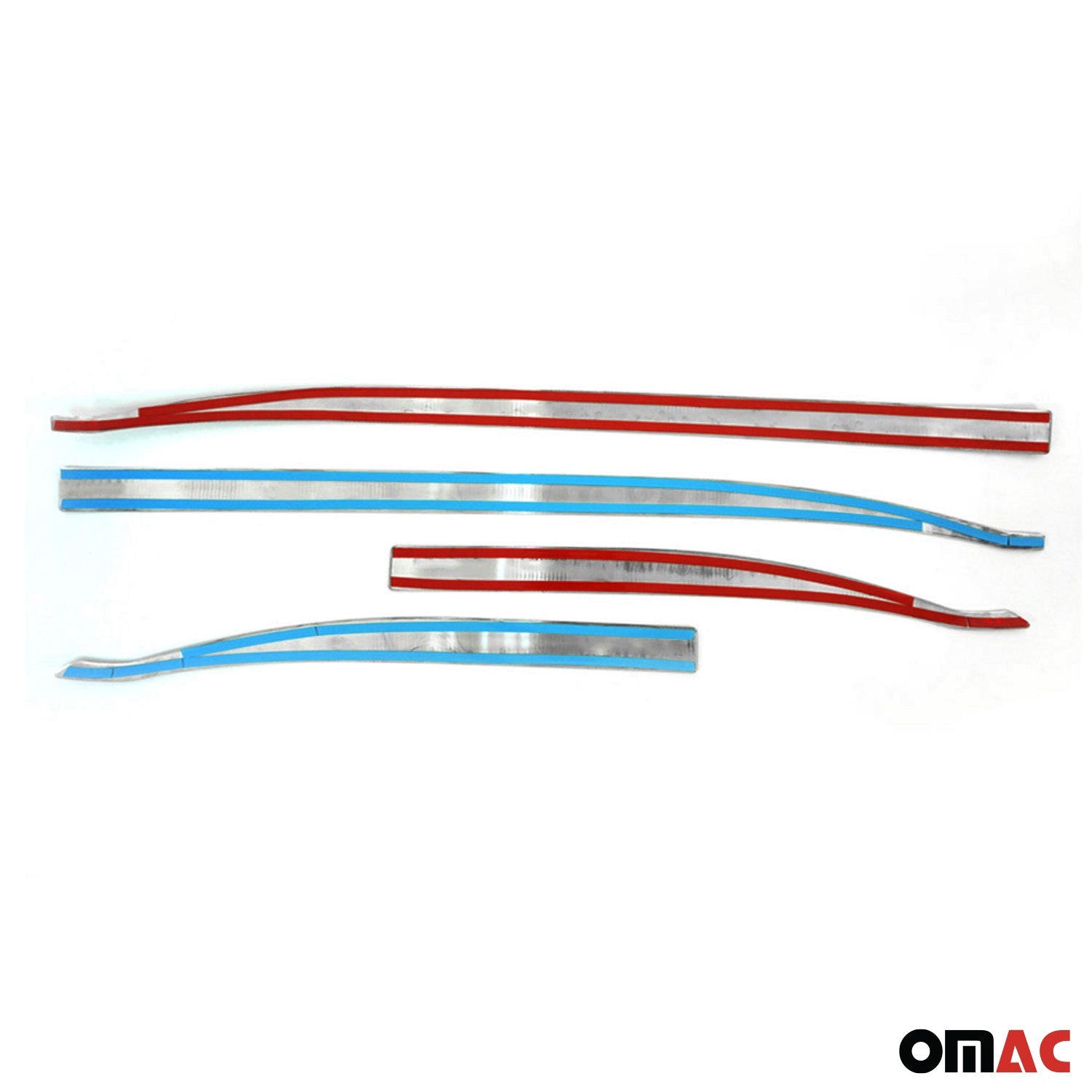 2015-2024 Jeep Renegade Side Door Molding Trim Skirt Garnish 4 Steel Dark 4Pcs