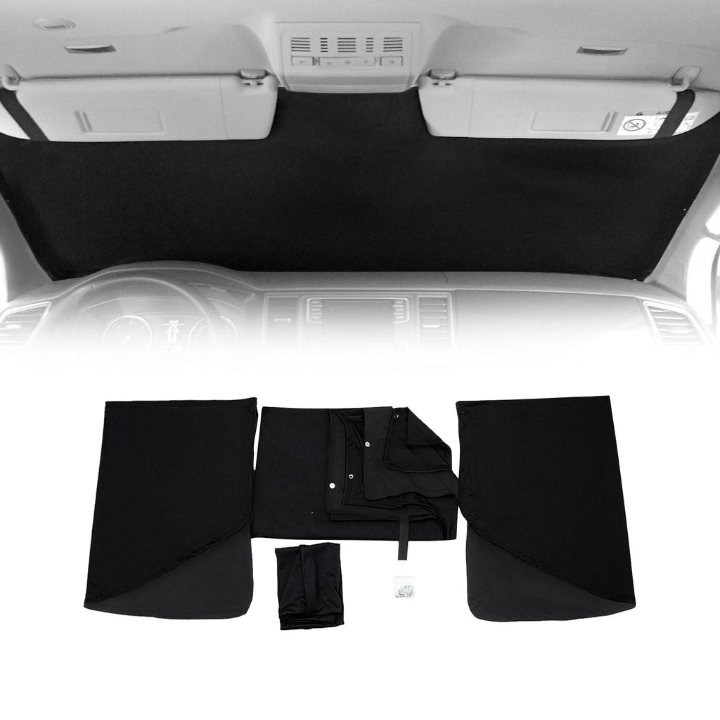 2019-2026 Mercedes Sprinter W907 910 Magnetic Curtains UV Protection Black