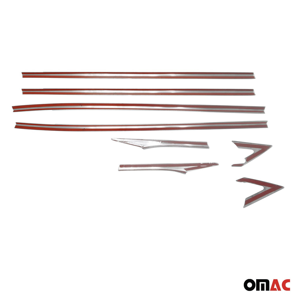 2016-2021 Honda Civic Sedan Window Molding Trim Streamer Stainless Steel