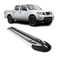 2005-2021 Nissan Frontier Running Boards Side Steps Silver
