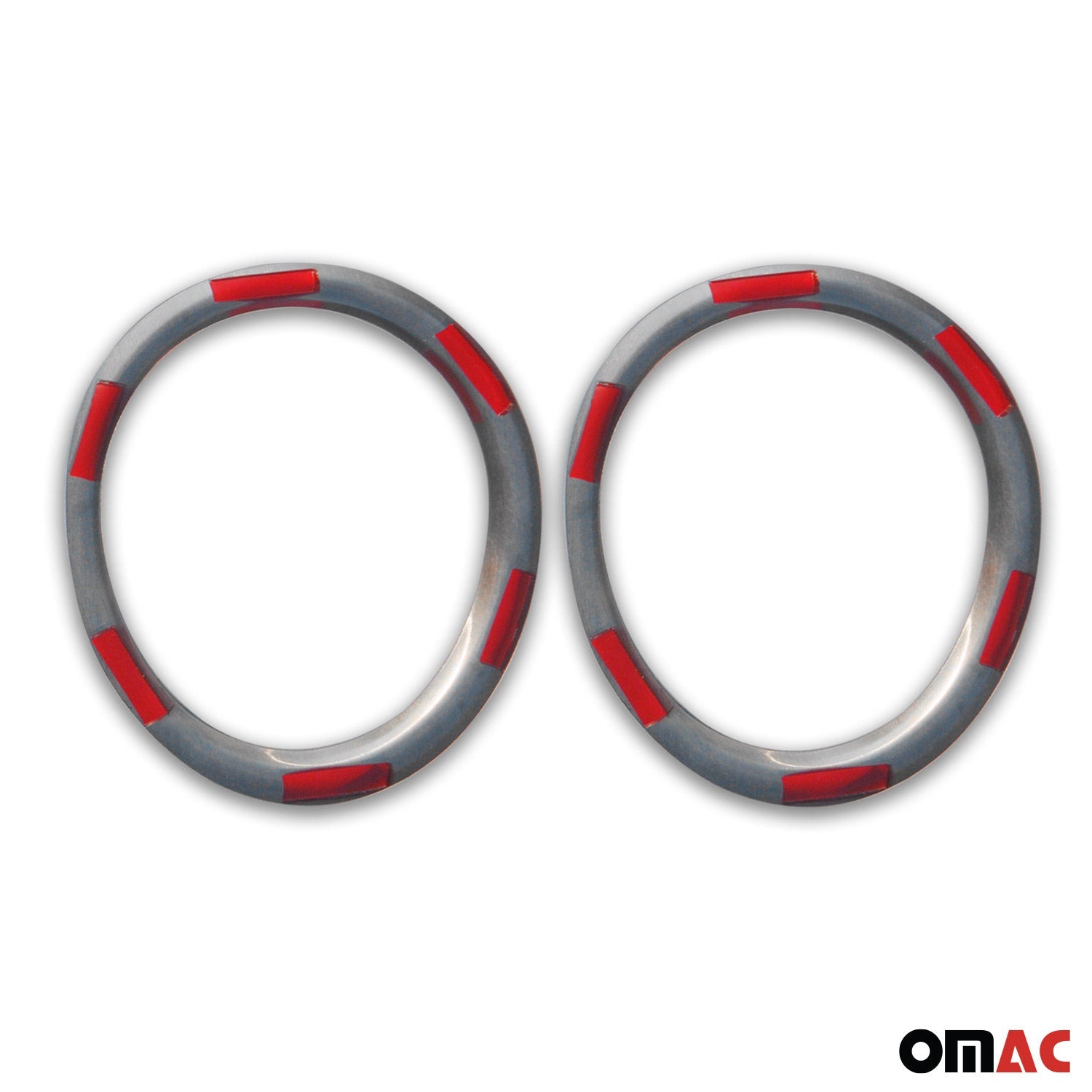 2011-2013 Kia Sorento Fog Light Lamp Bezel Cover Stainless Steel Silver 2 Pcs