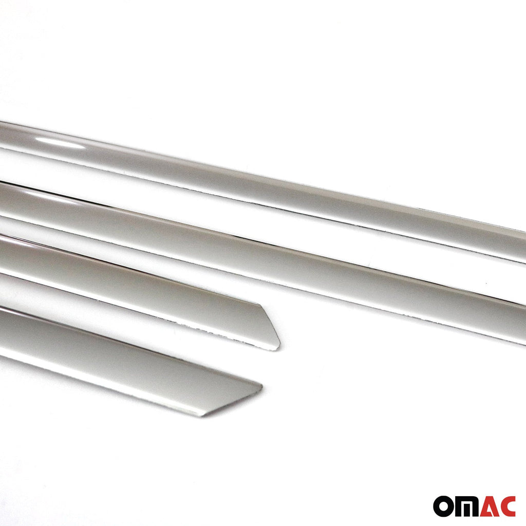 2016-2022 Honda HR-V Side Door Molding Trim Skirt Garnish Stainless Steel Silver 4 Pcs