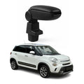 2014-2020 Fiat 500L Black Center Console Armrest Plastic PU Leather 1Pc