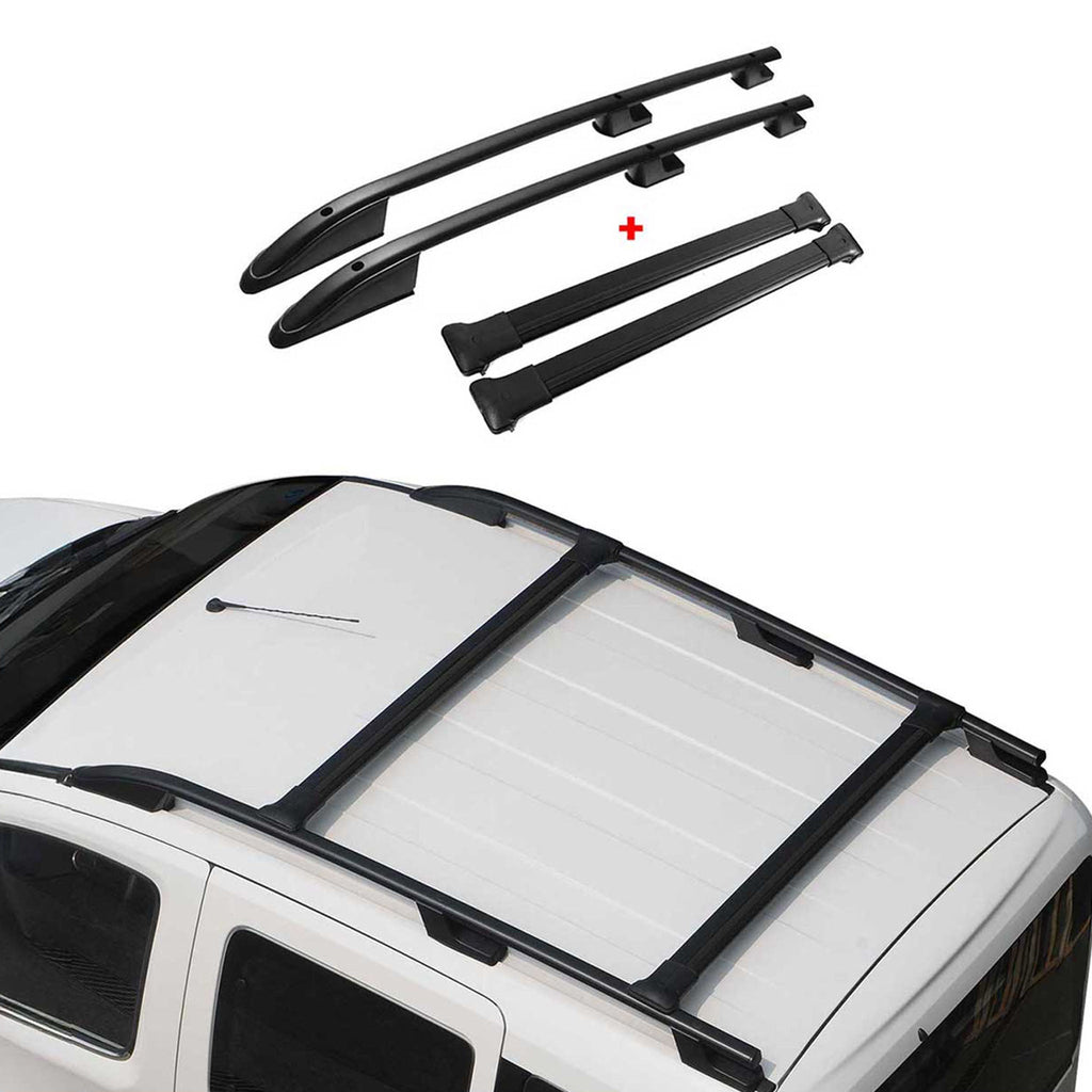2015-2026 Ford Transit Roof Racks & Roof Rack Rails Black L1 SWB