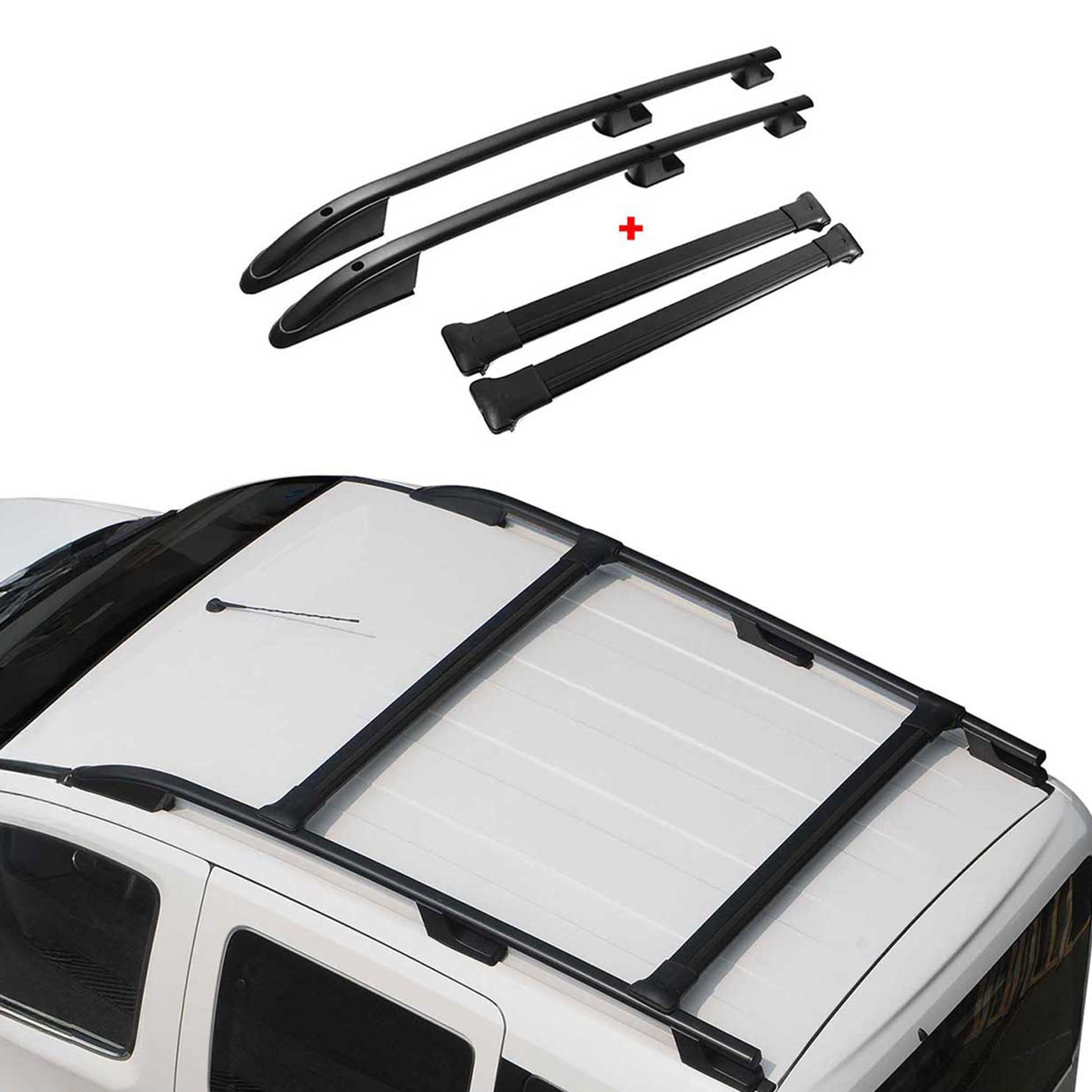 2015-2026 Ford Transit Roof Racks & Roof Rack Rails Black L1 SWB