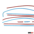 2011-2018 VW Jetta A6 Window Molding Trim Streamer Stainless Steel Dark 12x