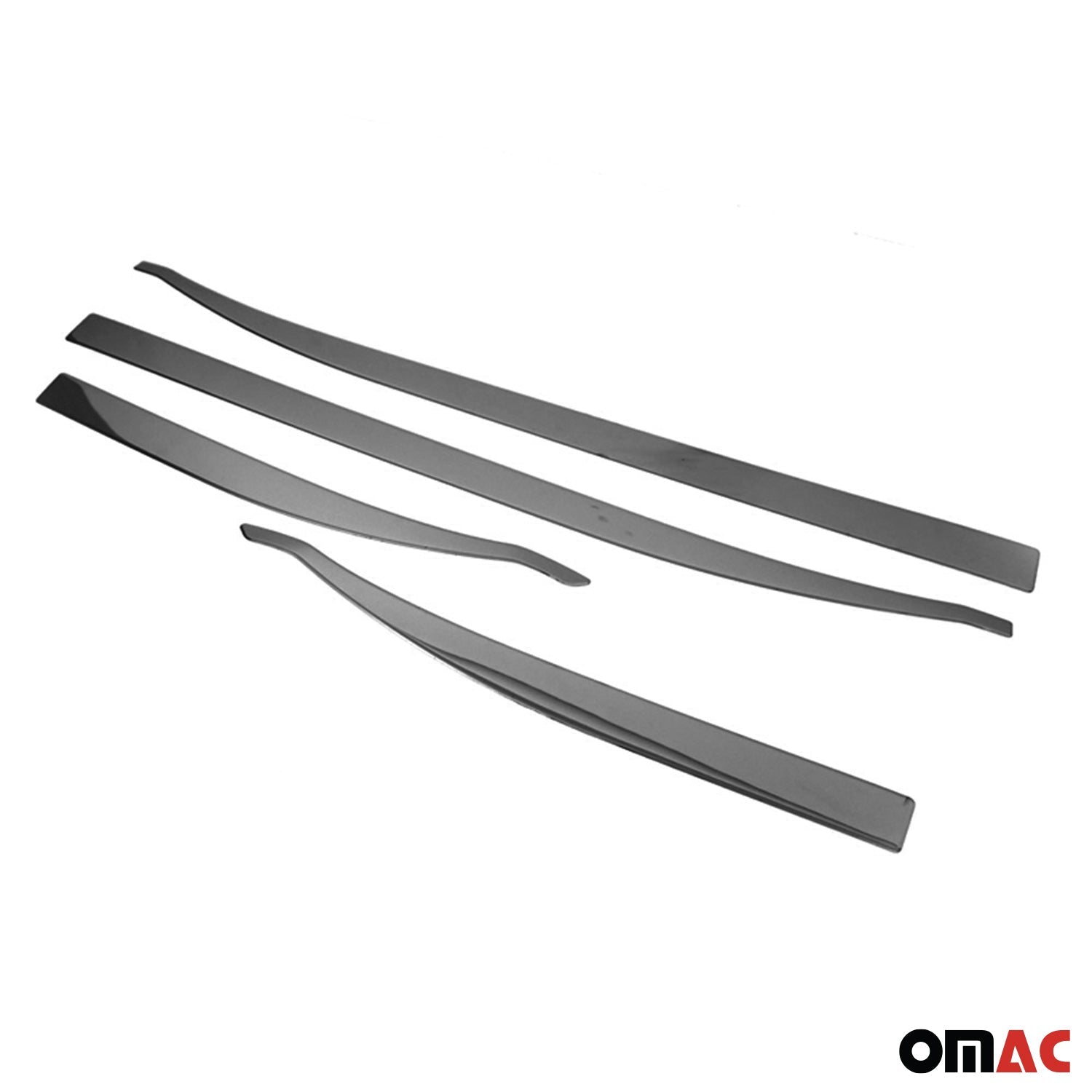 2019-2024 Jeep Renegade Side Door Molding Trim Skirt Garnish Steel Dark 4Pcs