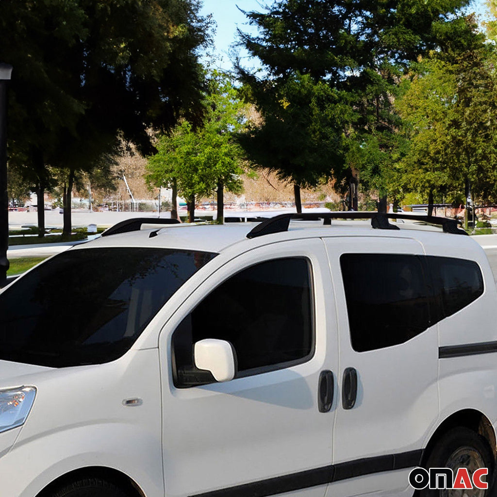 2015-2026 Ford Transit L1 SWB Roof Rack Rails Side Rails Black