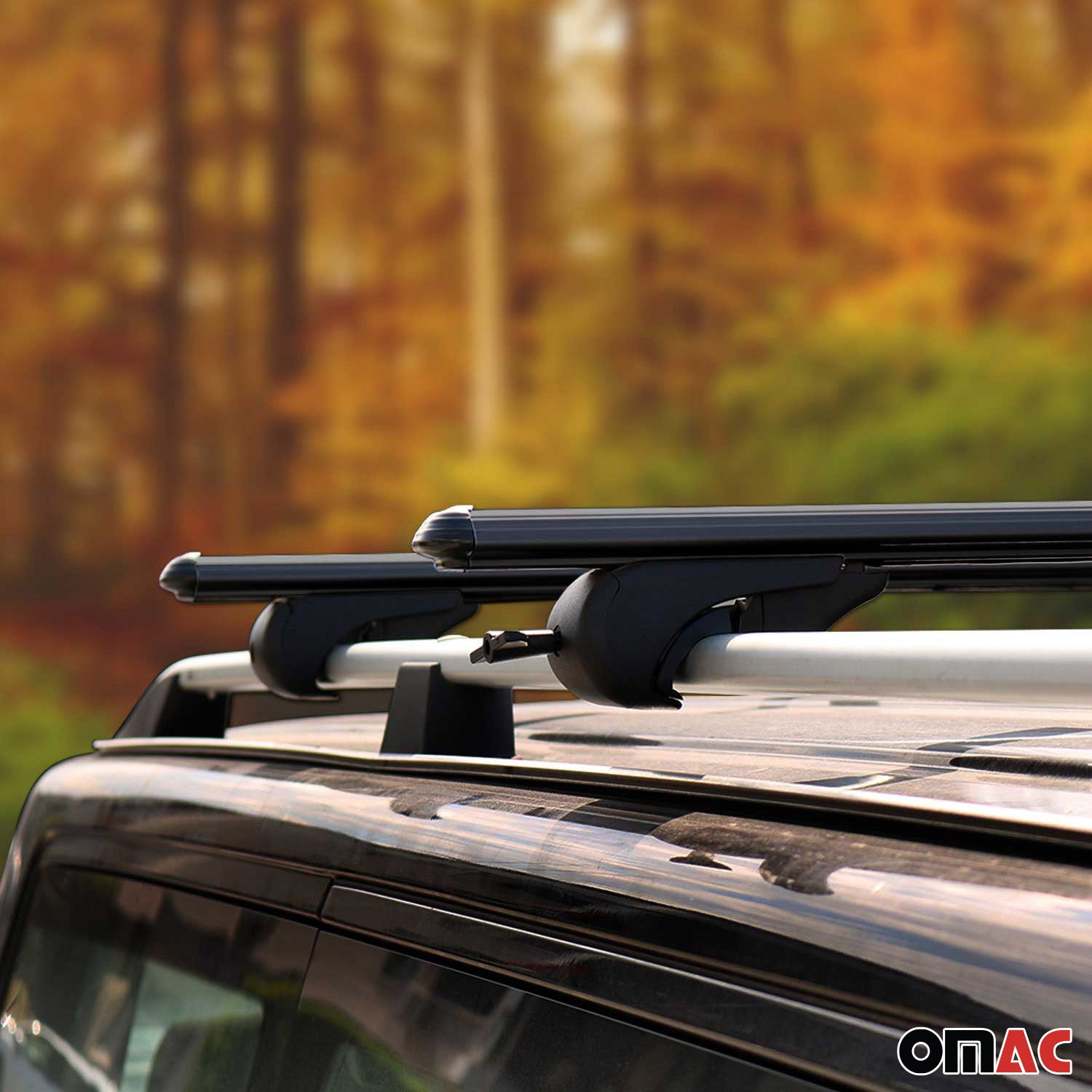 2015-2026 Ford Transit E-Transit Roof Rack Cross Bars Black