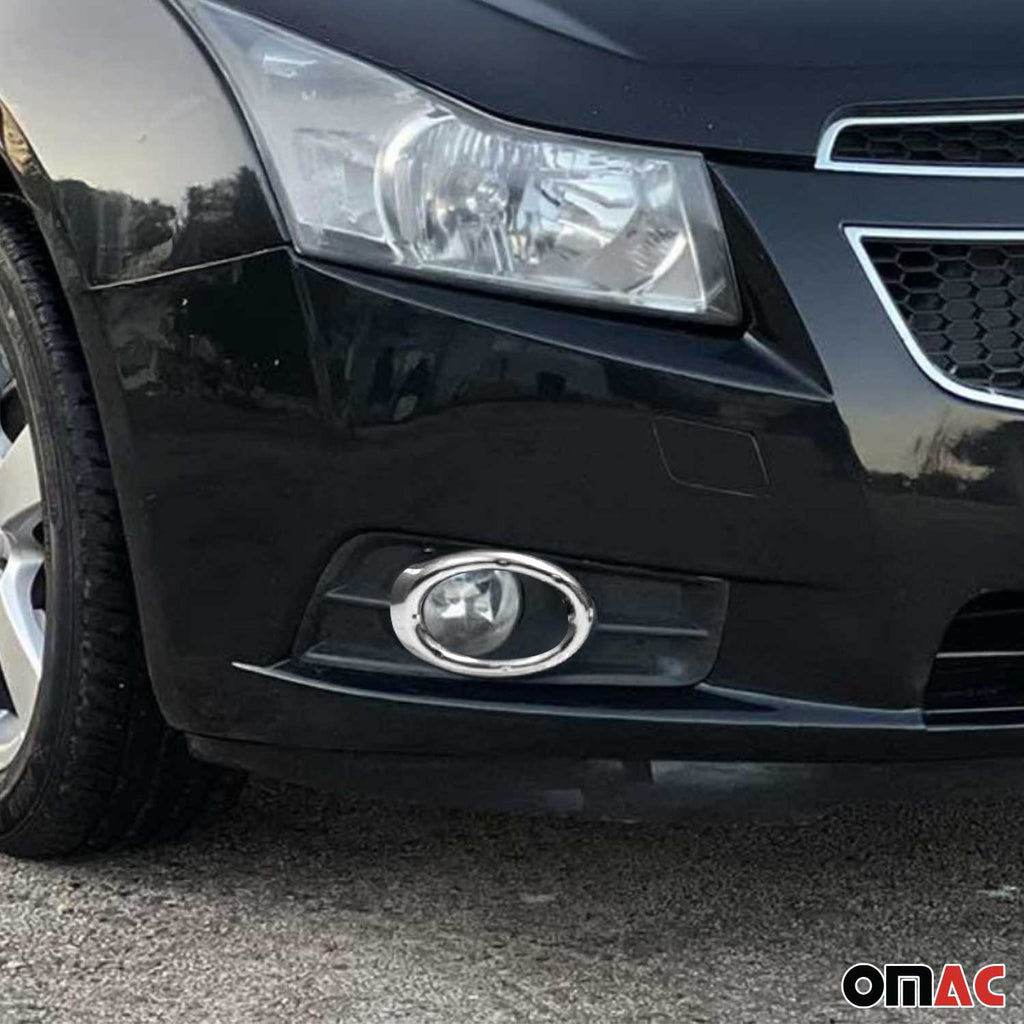 2011-2015 Chevrolet Cruze Sedan Fog Light Lamp Bezel Cover Stainless Steel