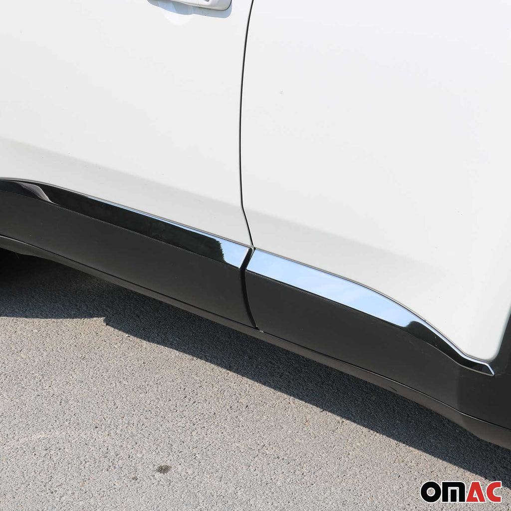 2015-2024 Jeep Renegade Side Door Molding Trim Skirt Garnish 4 Steel Dark 4Pcs