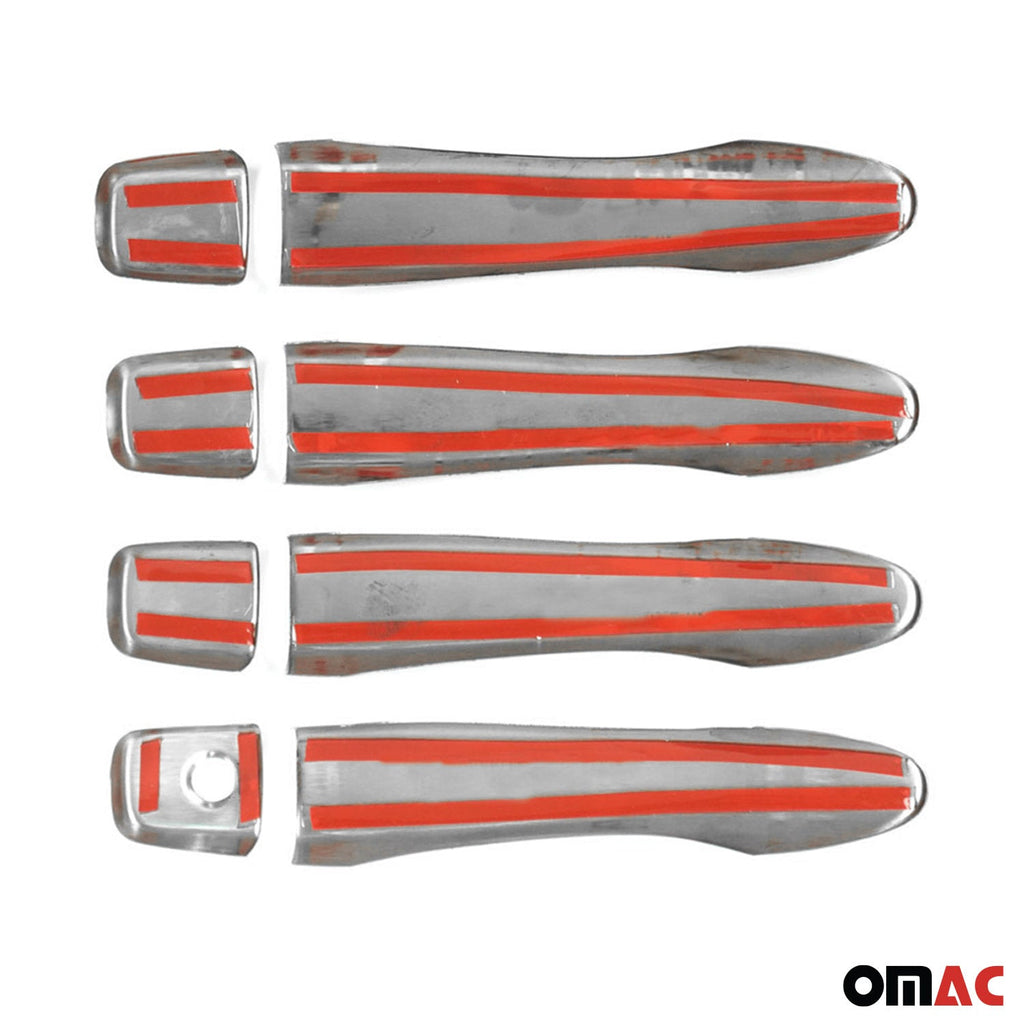 2018-2024 Nissan Kicks Car Door Handle Cover Protector Stainless Steel Chrome 8 Pcs