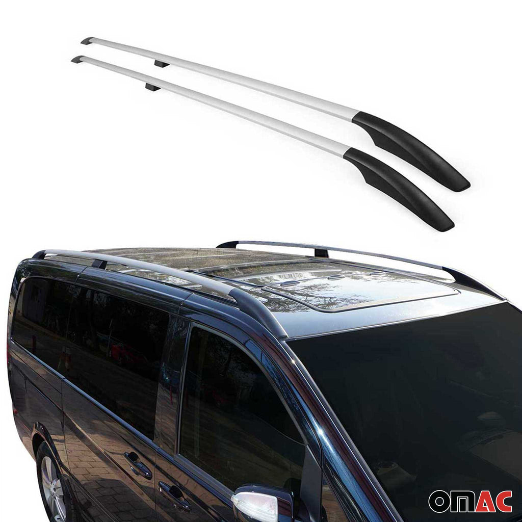 2004-2010 VW Touareg Roof Rack Rails Side Rails Silver