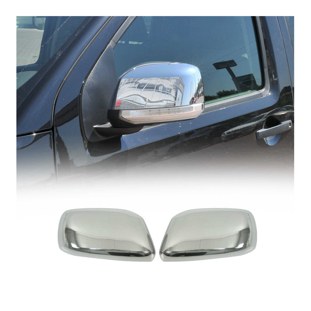 2009-2012 Suzuki Equator Side Mirror Cover Caps Stainless Steel 2Pcs