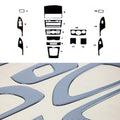 2009-2013 Toyota Corolla Sedan Carbon Look Dashboard Console Trim Kit 15 Pcs