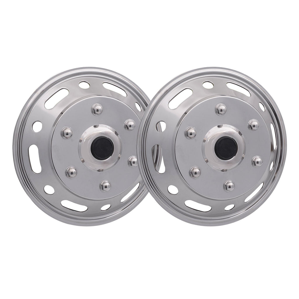 2015-2026 Ford Transit 16" Dual Wheel Simulator Hubcaps Steel Front 2Pcs