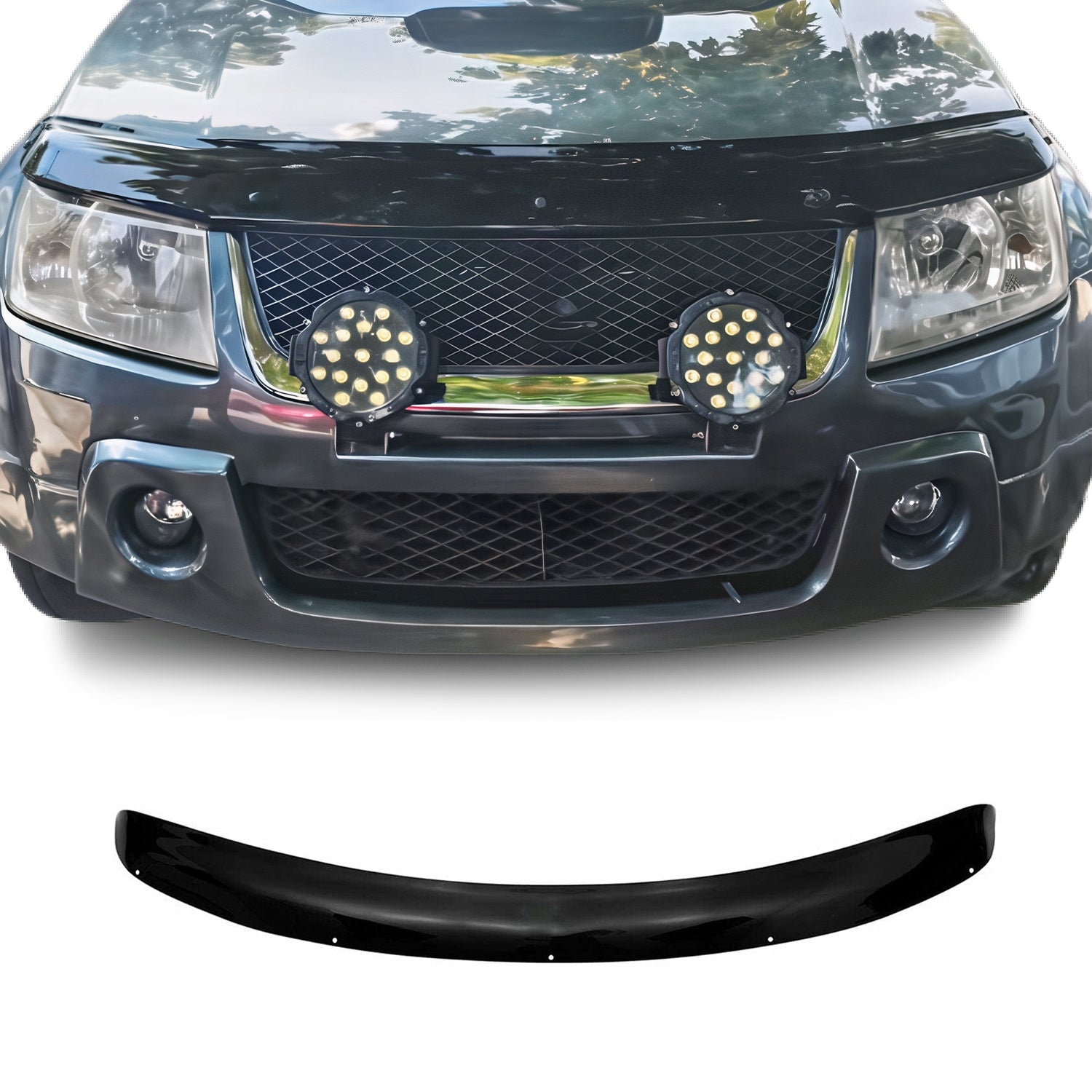 2006-2013 Suzuki Grand Vitara Front Bug Shield Hood Deflector 1 Pc Smoke