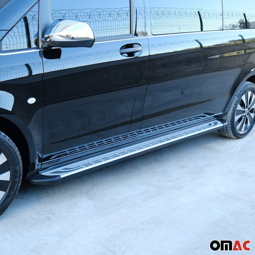 2017-2025 Mazda CX-5 2.gen Running Boards Side Steps Silver & Black