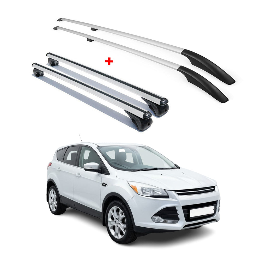 2013-2019 Ford Escape Roof Racks & Roof Rack Rails Silver