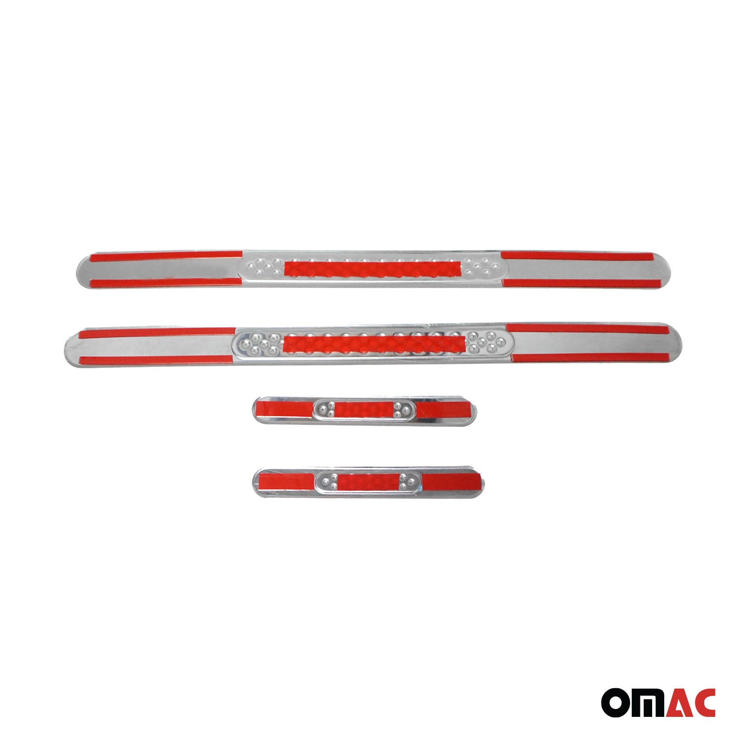 Dodge Nitro Door Sill Scuff Plate Scratch Protector Gloss Stainless Steel Silver 4 Pcs